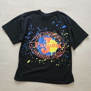 Vintage Panama Jack Black Tee kids 12/14